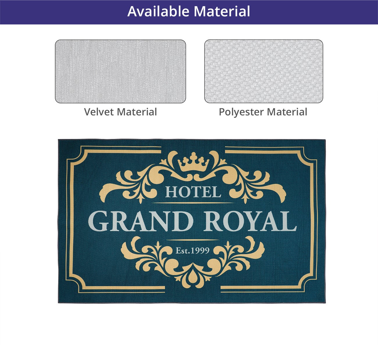 Custom Logo Rugs - Polyester