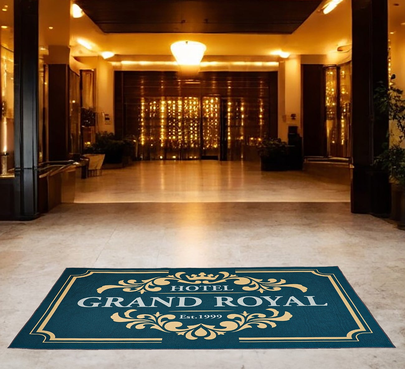 Custom Logo Rugs - Polyester