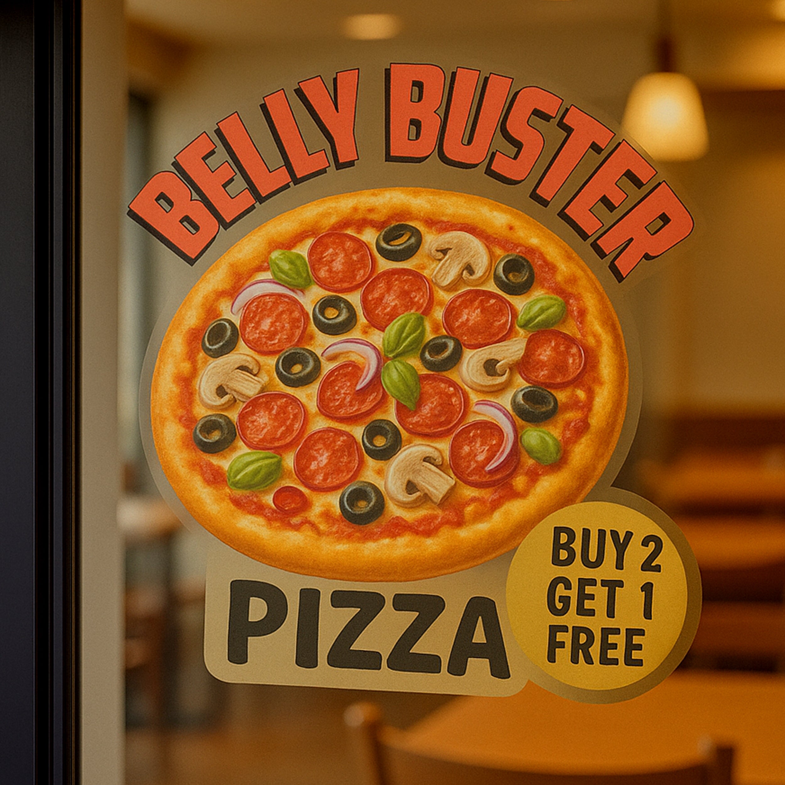 Die-Cut Clear Window Clings