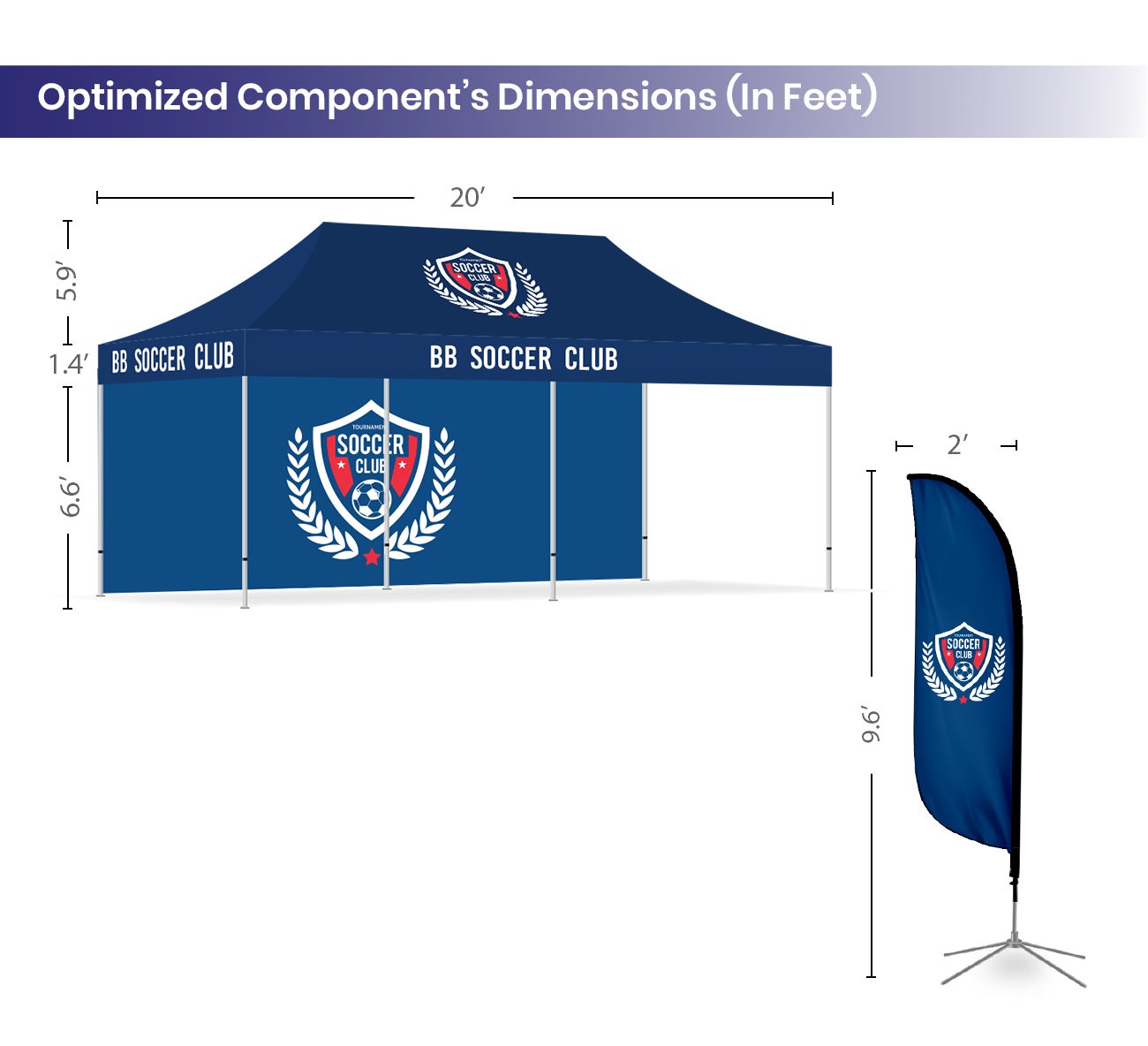 Display Package for 20 Ft x 10 Ft Trade Show Booth
