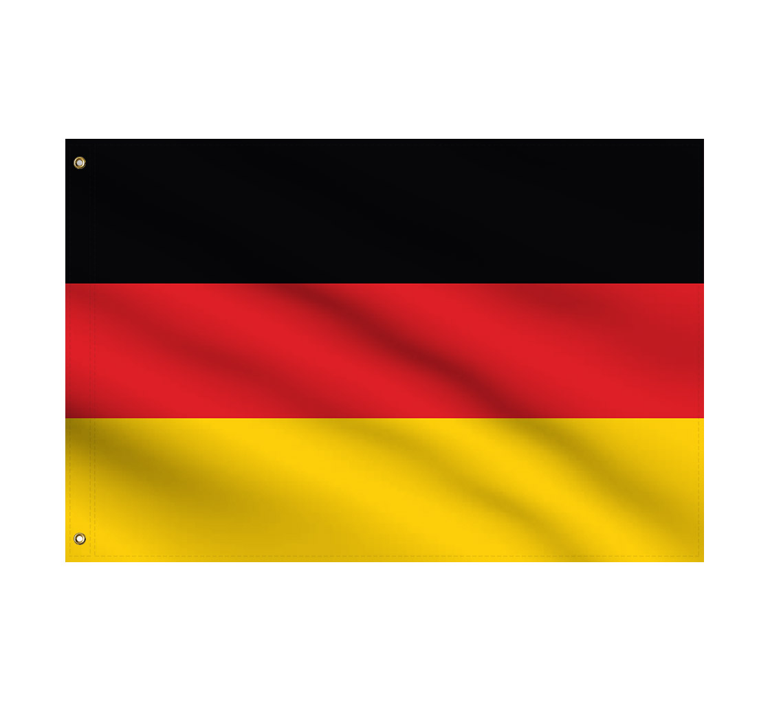 5" Germany 3M Reflective National Flag Decal set