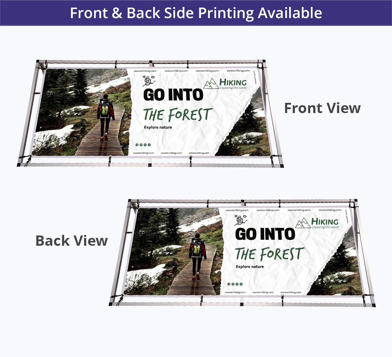 Leinwand-Banner A7 – Hochwertiges Segeltuch-Banner 72x50 Cm Mit Inspirierenden Motiven, Ideal Für Wohnraum-Deko & Als Geschenk