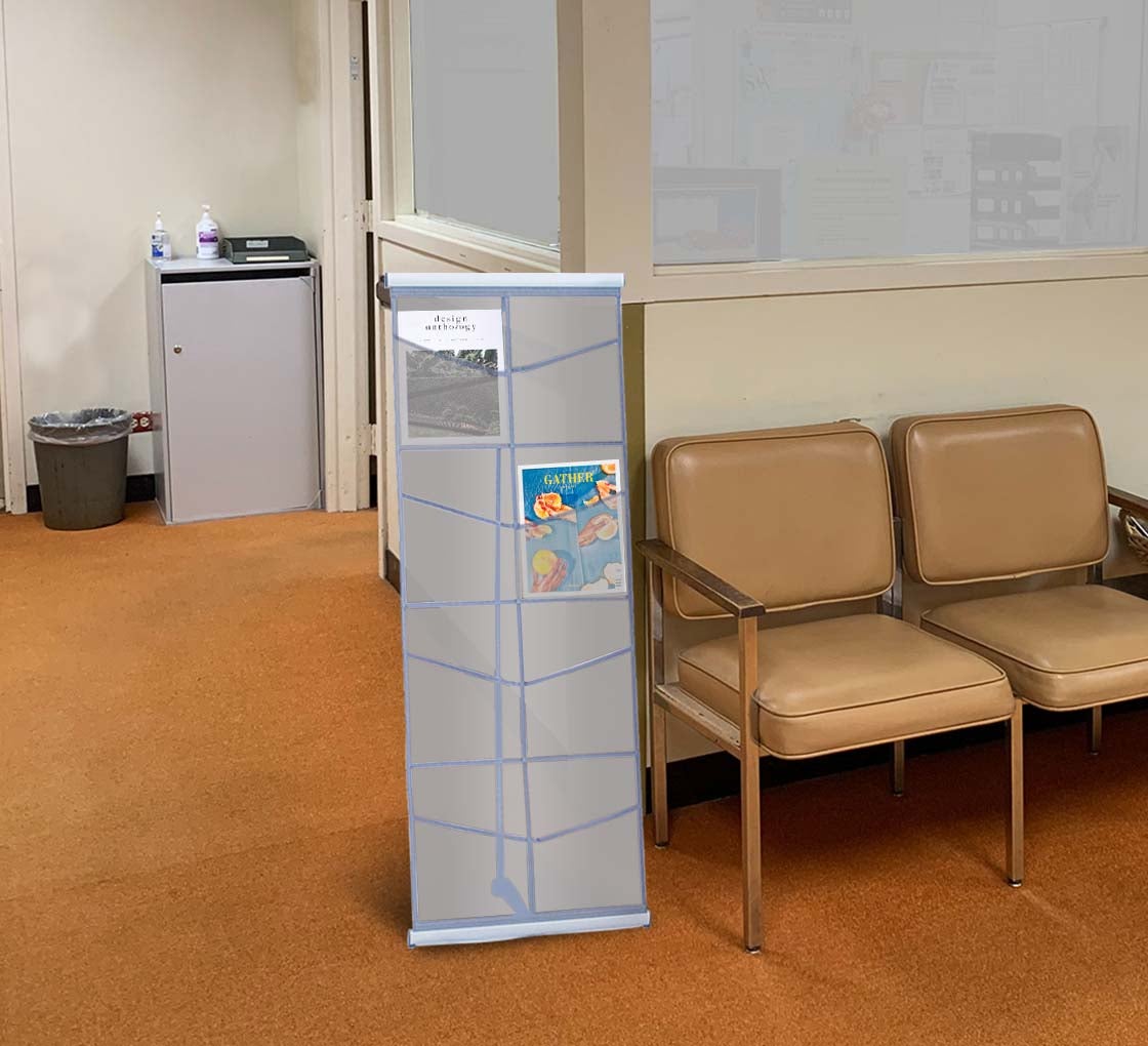 Mesh Double Literature Stand