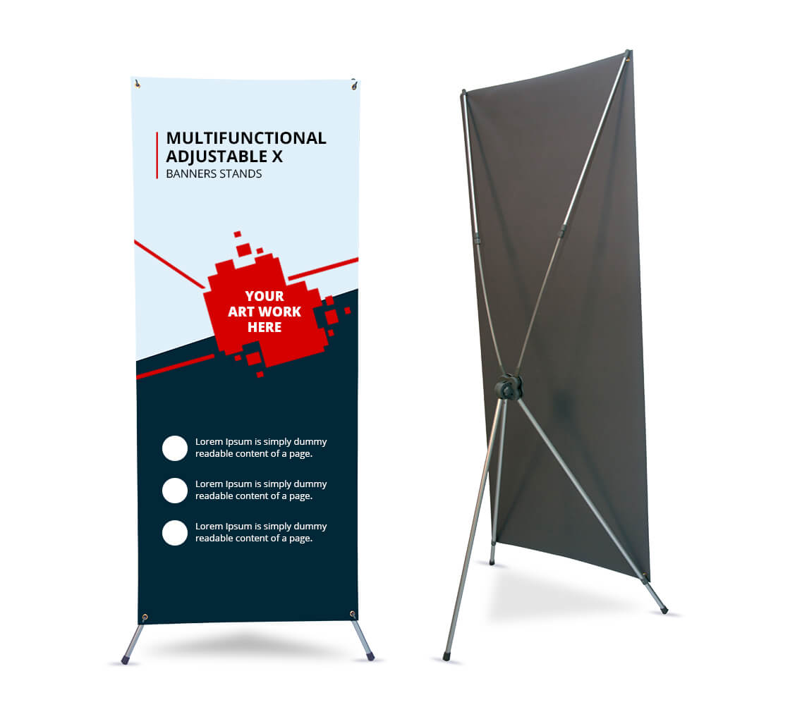 Multifunctional Adjustable X Banner Stands