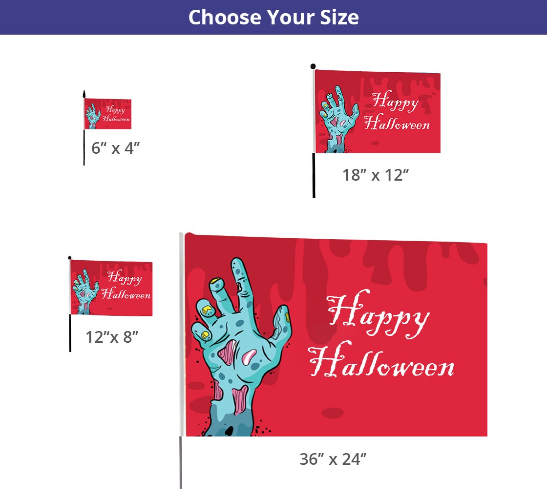 Halloween Hand Flags