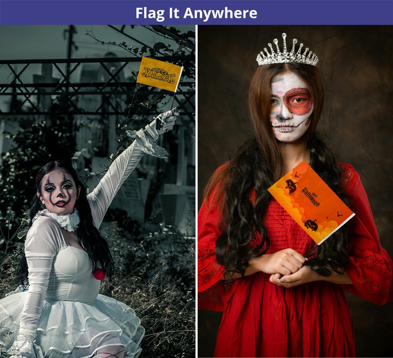 Halloween Hand Flags