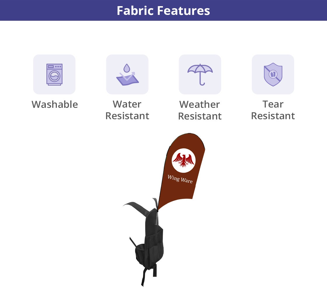 Backpack Flags - U Shape