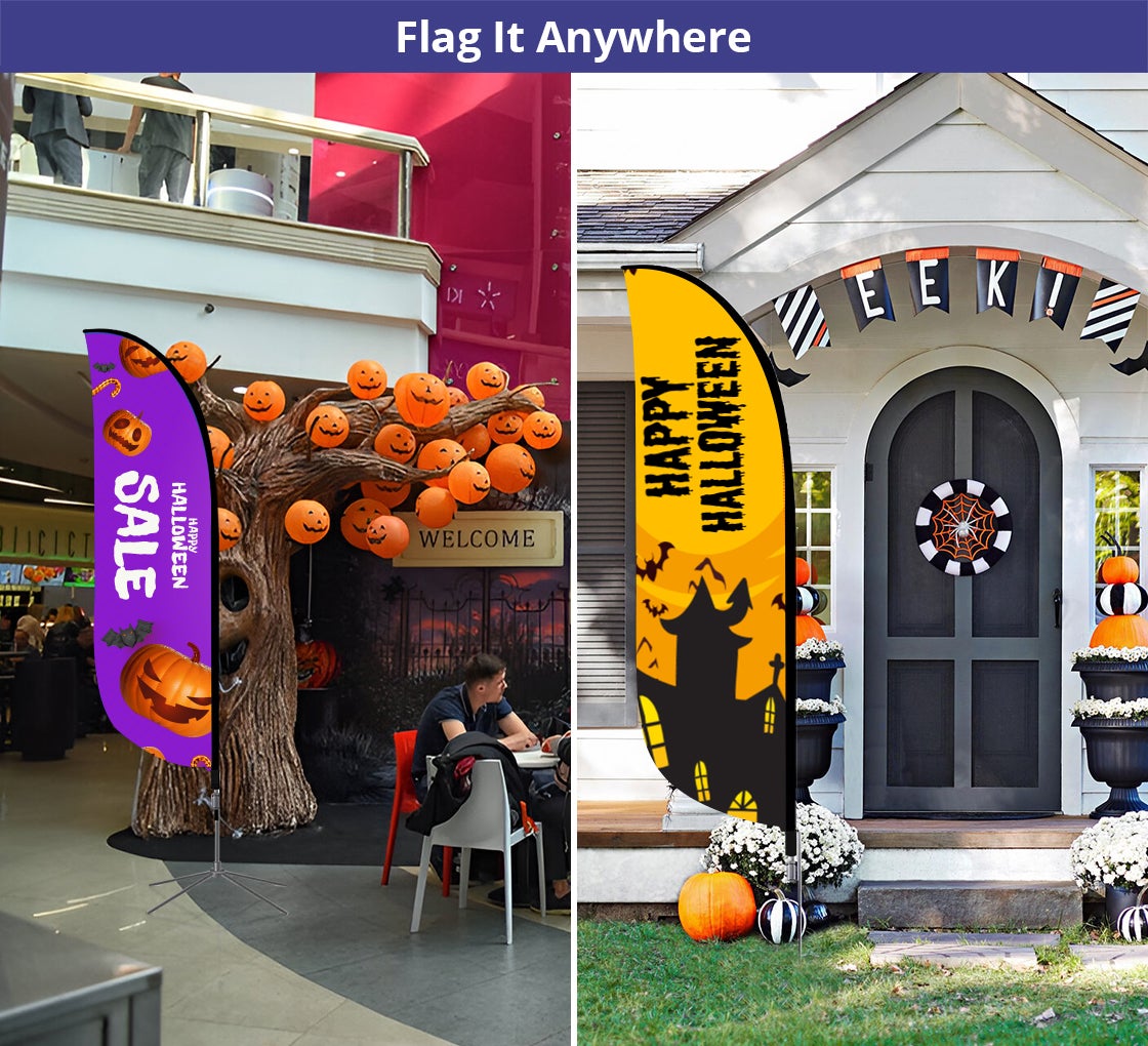 Halloween Feather Flags - 8