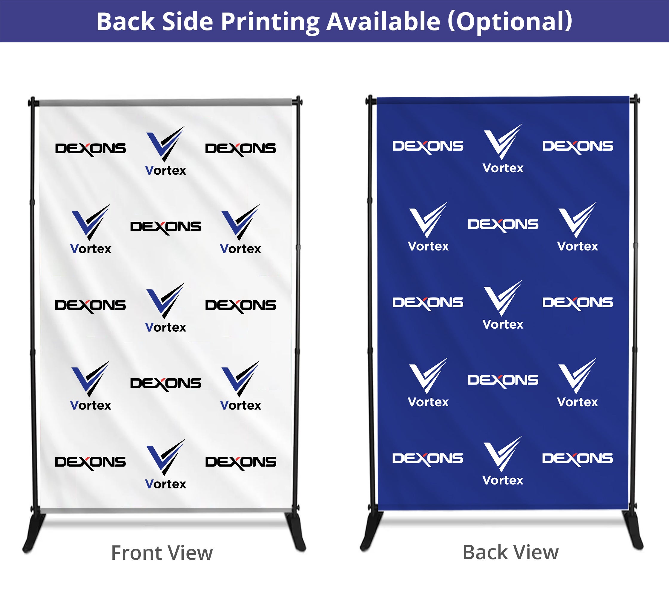 5 ft x 8 ft Step and Repeat Adjustable Banner Stands