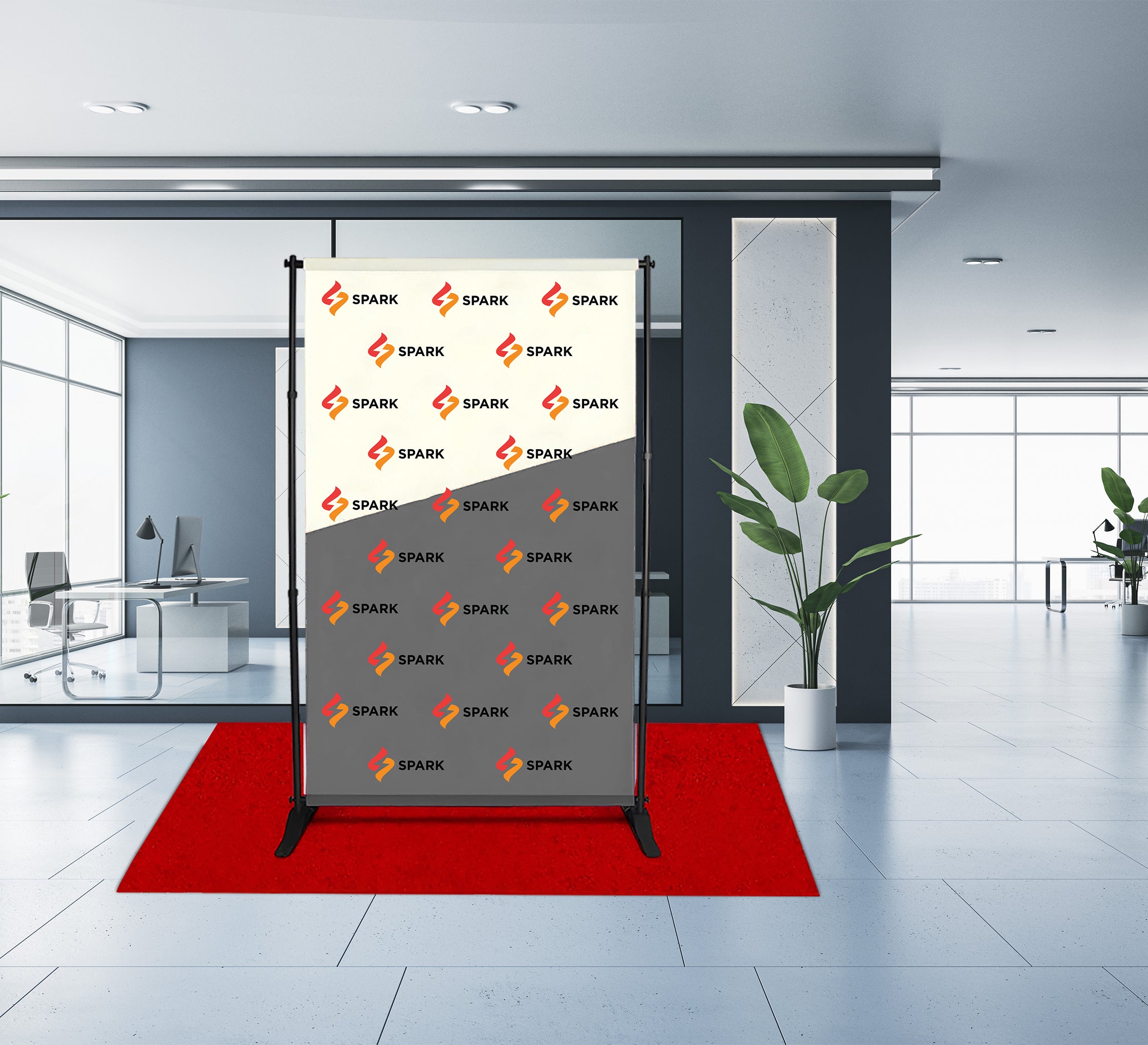 5 ft x 8 ft Step and Repeat Adjustable Banner Stands