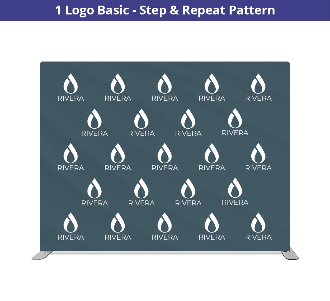 10 ft x 8 ft Step and Repeat Straight Pillow Case Backdrop - 4