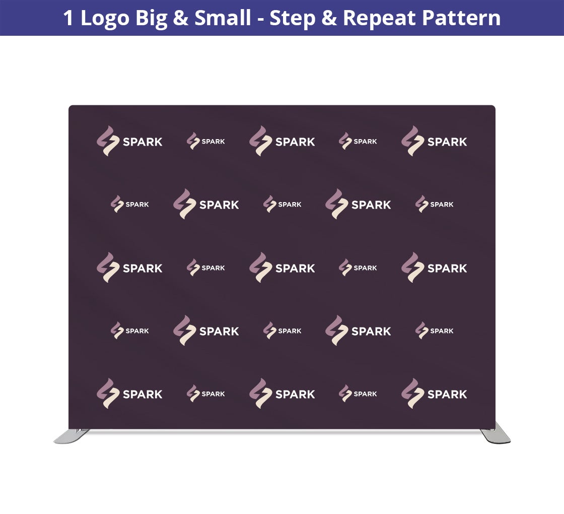 10 ft x 8 ft Step and Repeat Straight Pillow Case Backdrop - 5