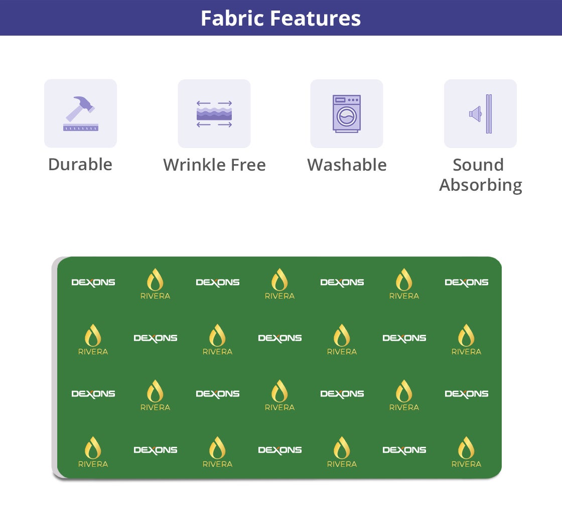 20 ft x 10 ft Step and Repeat Wall Box Fabric Display - 3