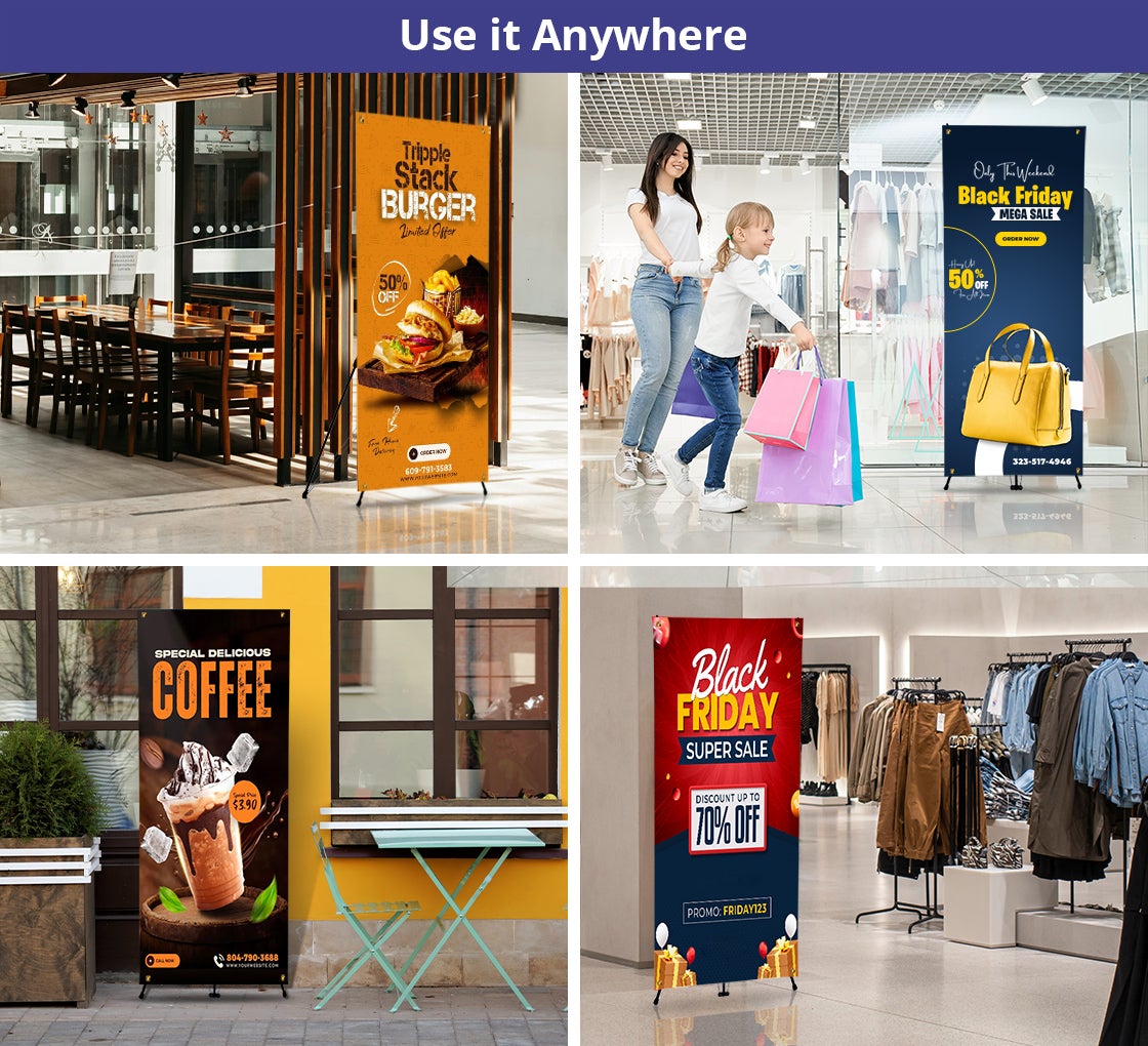 Korean Style X Banner Stands - 6