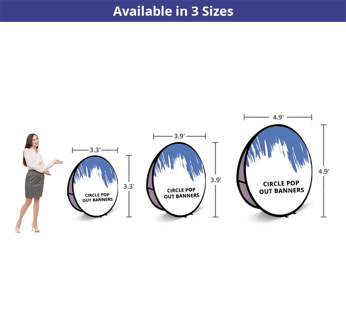 Circle Pop Out Banners
