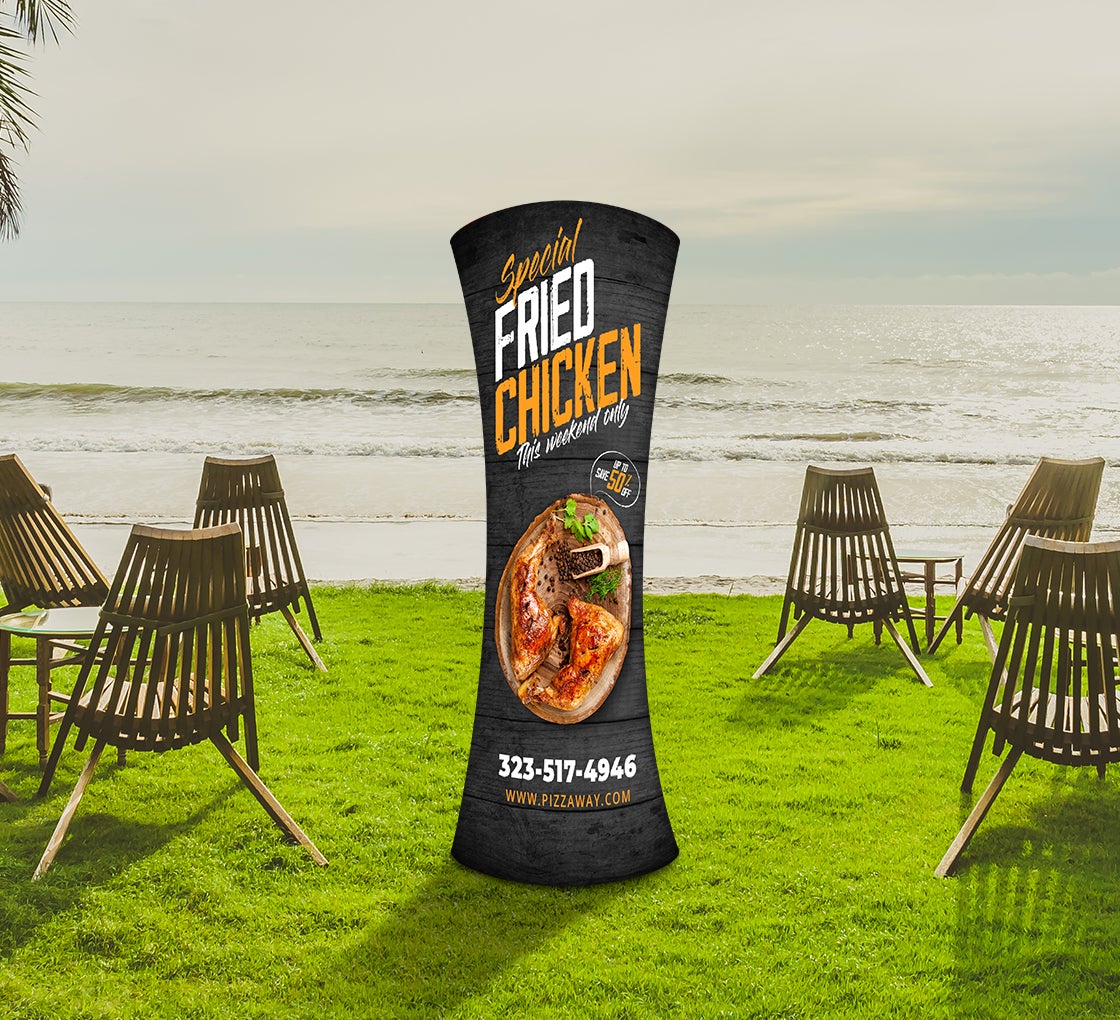 Fabric Display Stand Tower A