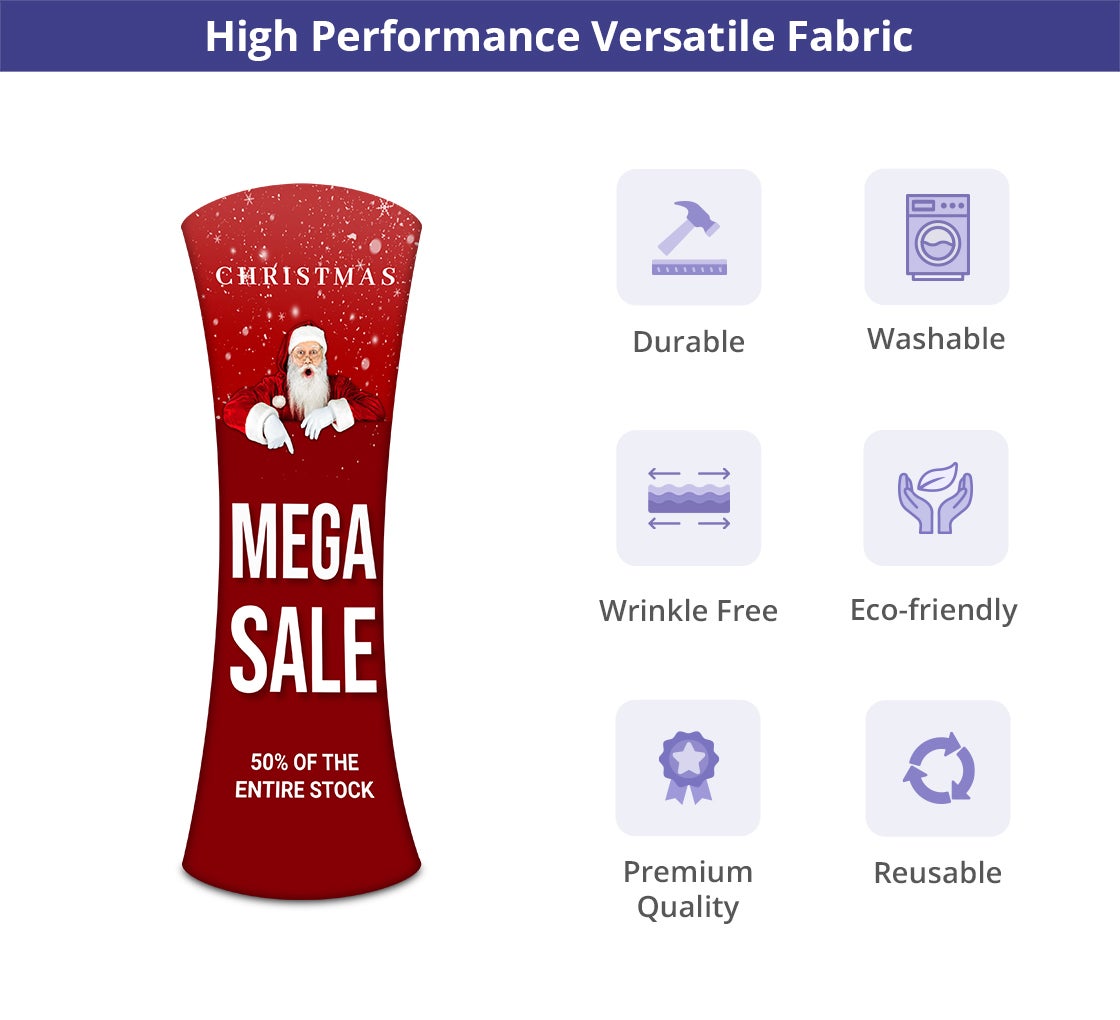 Fabric Display Stand Tower A