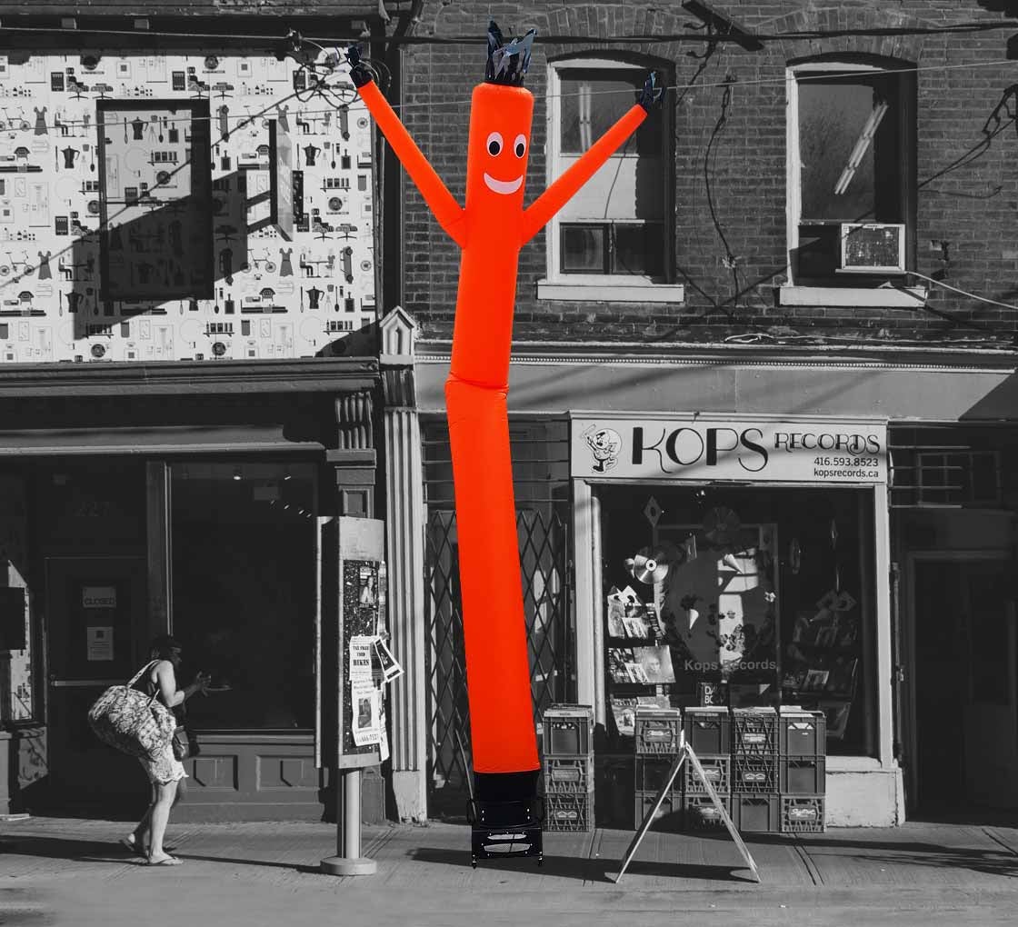 Orange Inflatable Tube Man