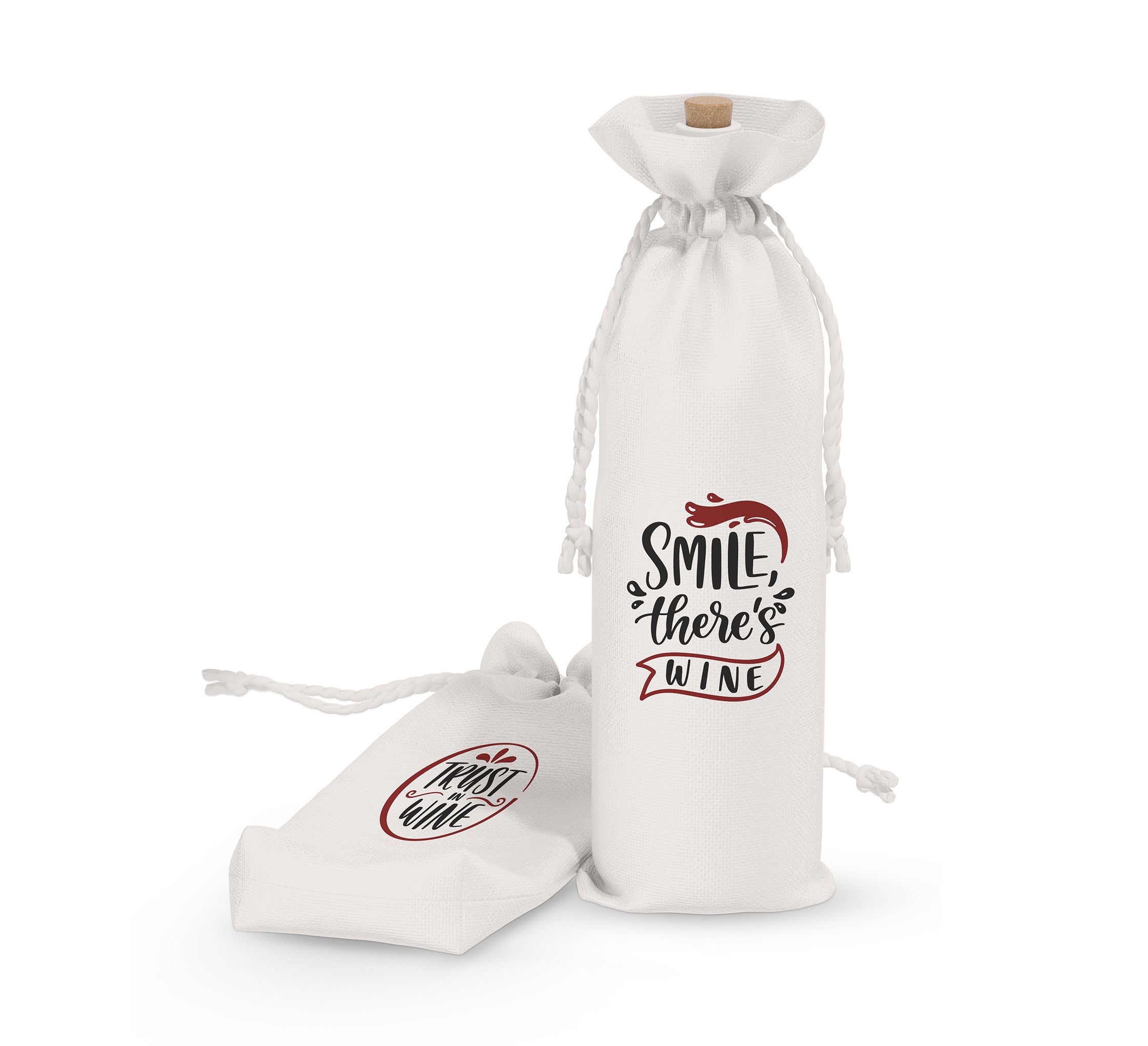 Canvas Wine Bags - Printed