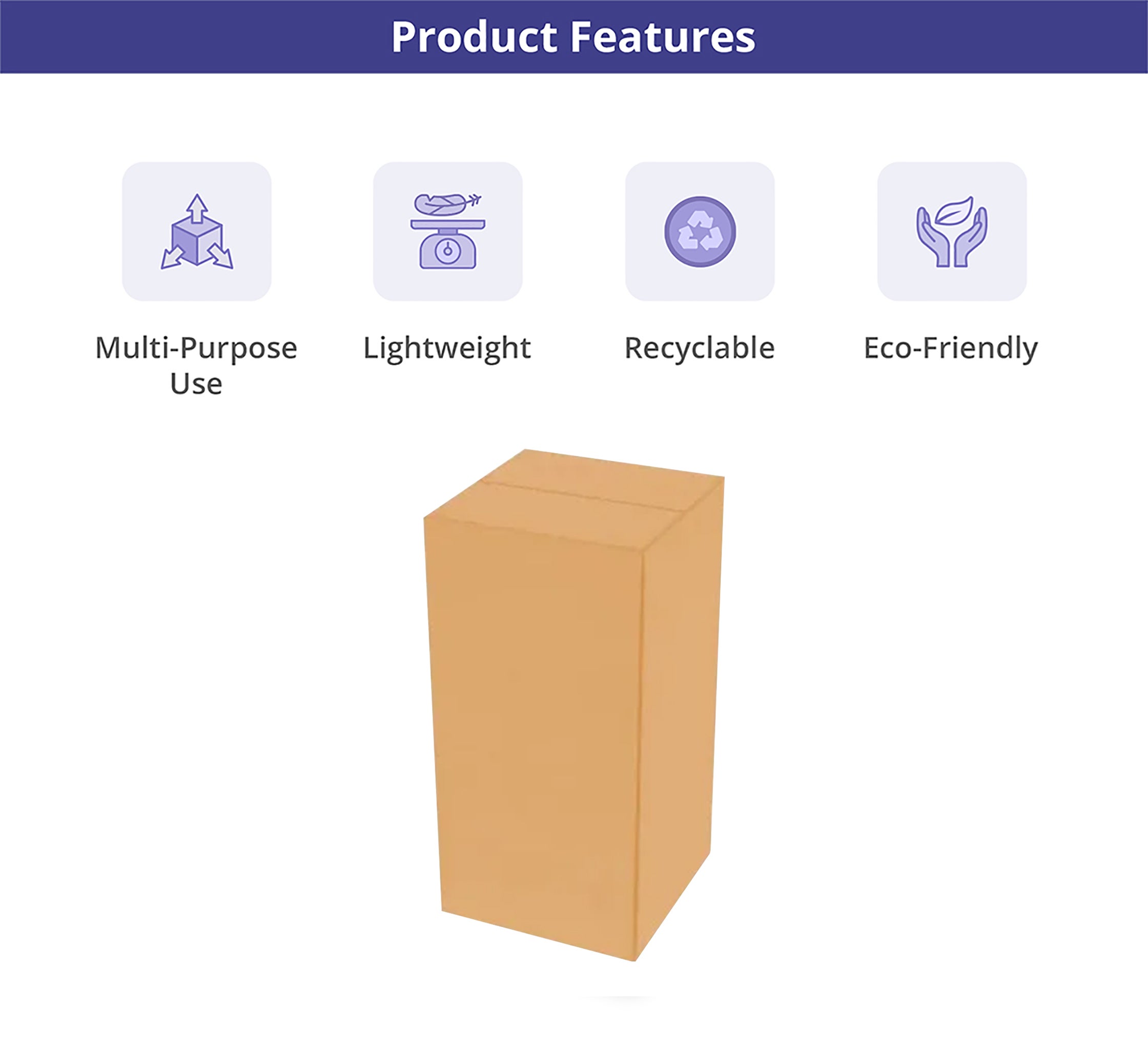 Tall Boxes - Brown