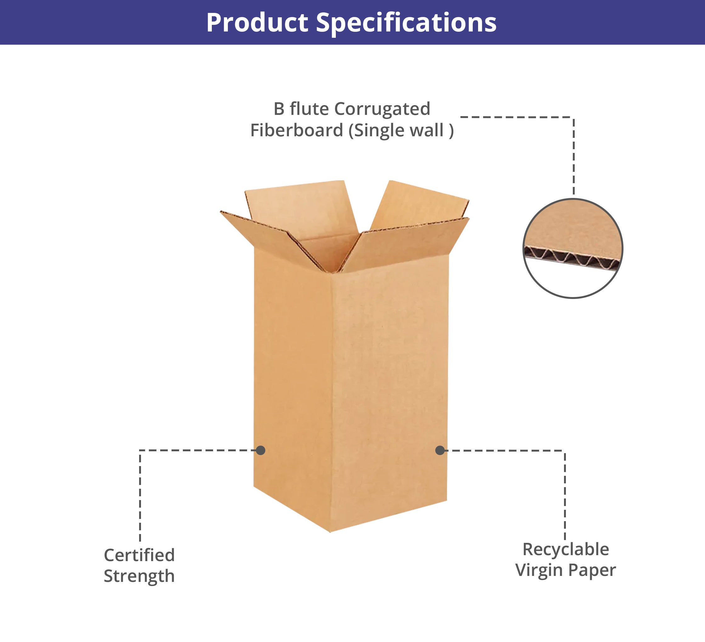 Tall Boxes - Brown