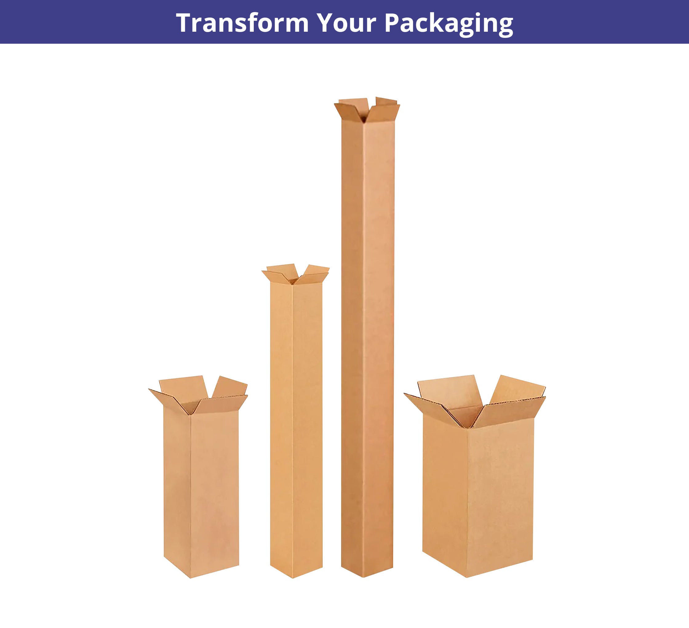 Tall Boxes - Brown