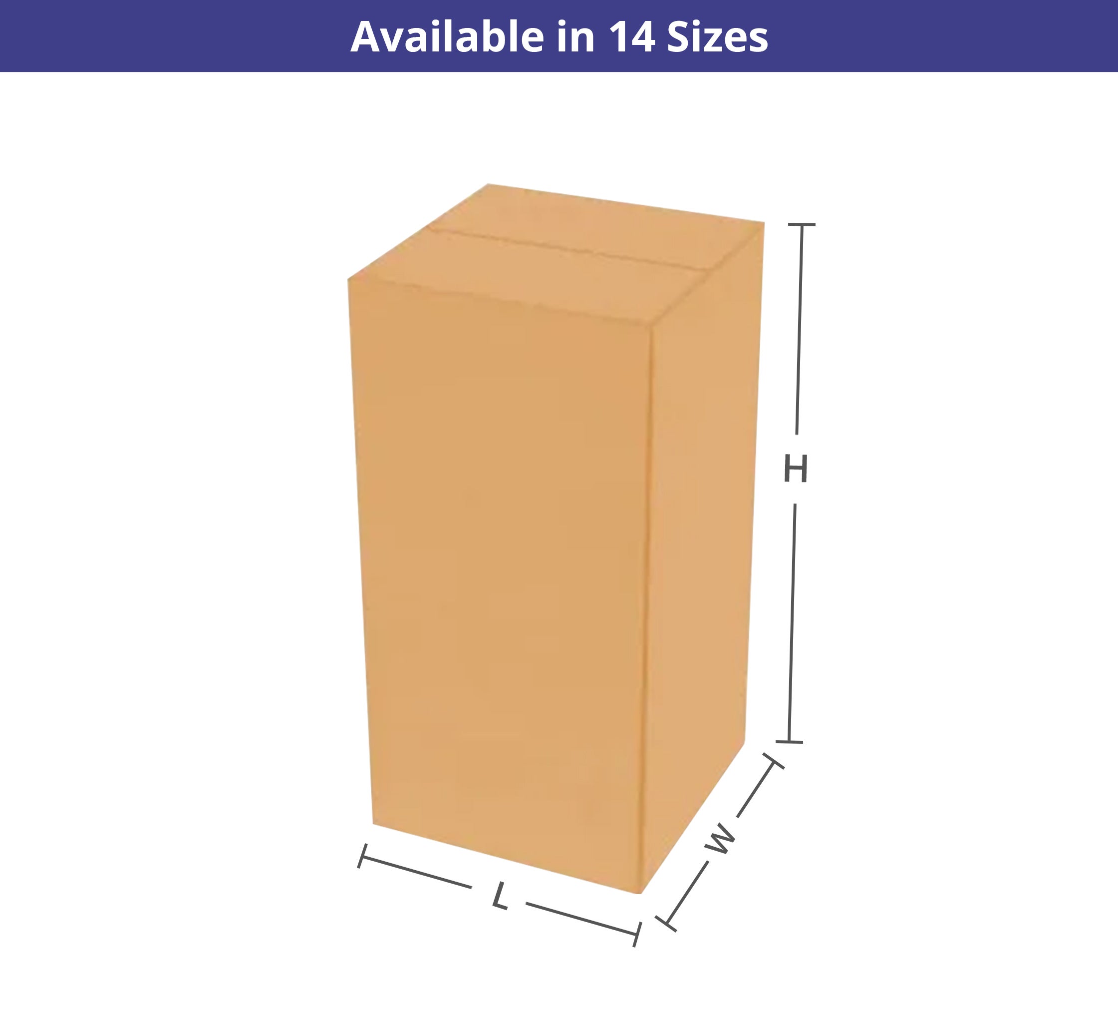 Tall Boxes - Brown
