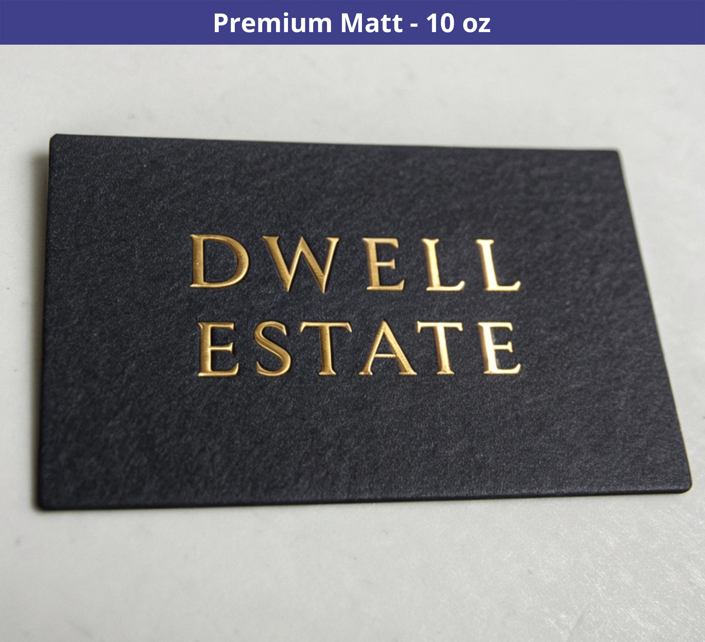 Raised Foil Business Cards