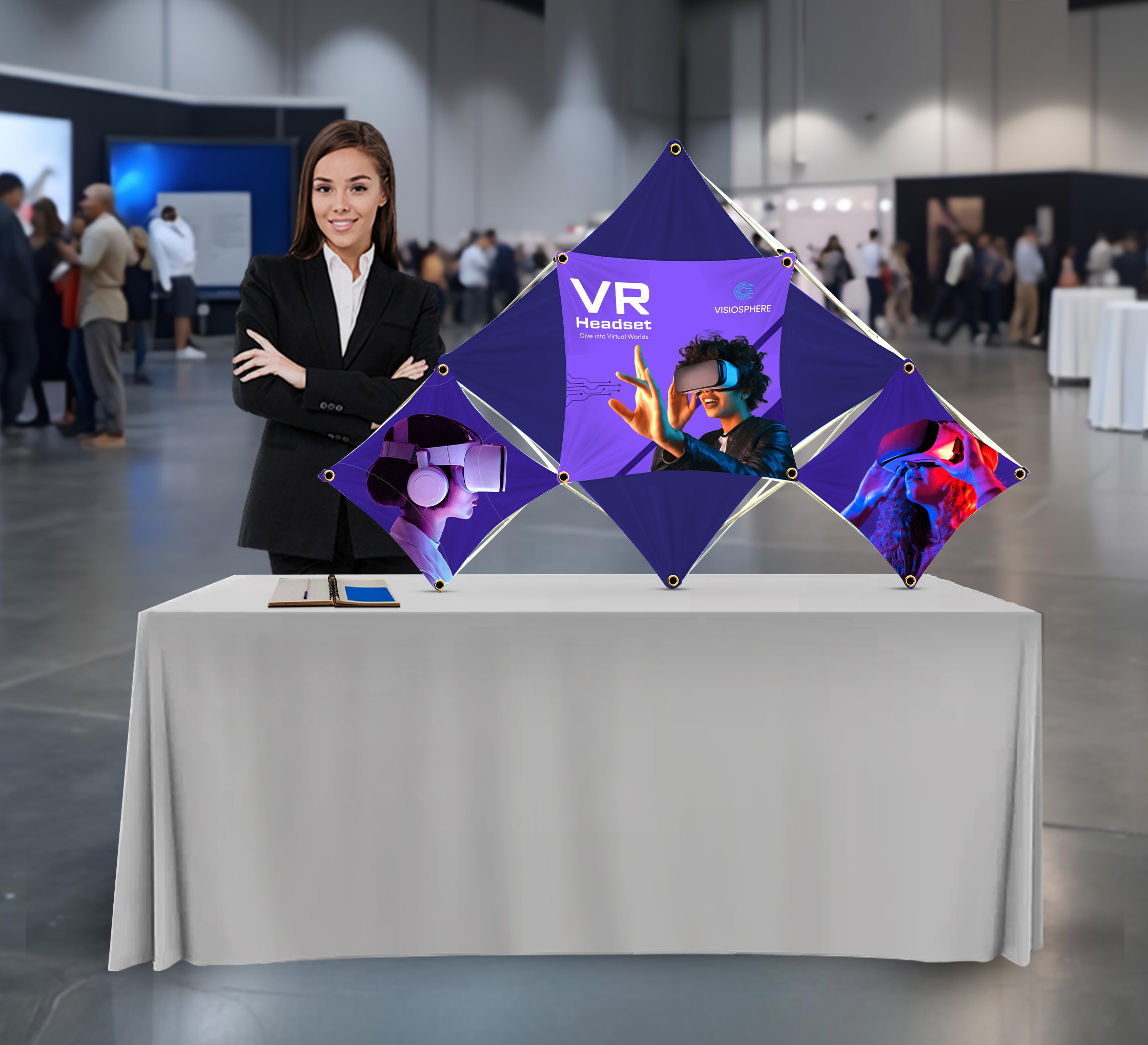 Triangular Middle Micro GeoMetrix Table Top Display