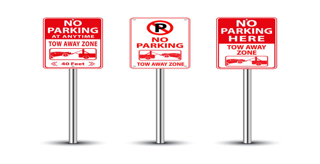 Heavy Gauge Cycle Parking Only Sign 12 x 18 inch Aluminum Signs Retail Store