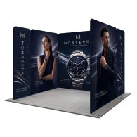 10ft Magnetic Modular Fabric Display - U Shape