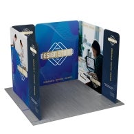 10ft Magnetic Modular Fabric Display - U Shape