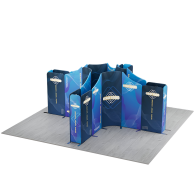 16.4x16.4ft Magnetic Modular Fabric Displays - Island Shape