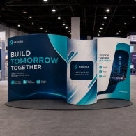20ft Serpentine Trade Show Display Booth