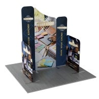 6.5ft Magnetic Modular Fabric Display - Five Maglock Panels