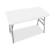 4 Ft Rectangle Table-Top Cover - White