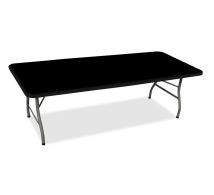 8 Ft Rectangle Table-Top Cover - Black