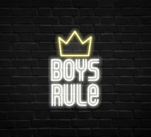 Boys Rule Neon Signs
