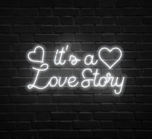 It's a love Story Neon Sign