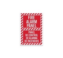 Bilingual Fire Alarm Control Panel Decal (Non Reflective)
