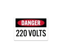 OSHA Danger, High Voltage Decal (Non Reflective)