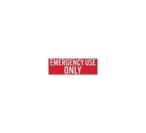 Emergency Use Only Decal (Non Reflective)