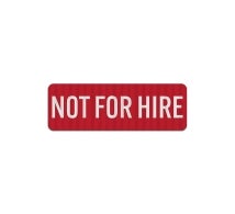 Truck Safety Not For Hire Decal (EGR Reflective)