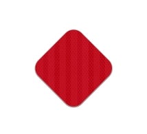 Reflective Delineator Red Aluminum Sign (HIP Reflective)