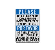 Bilingual Feminine Hygiene Decal (EGR Reflective)