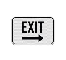 Exit Road Aluminum Sign (Diamond Reflective)