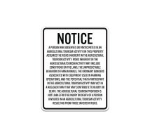 Wisconsin Agritourism Aluminum Sign (Non Reflective)