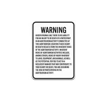 Virginia Agritourism There Is No Liability For An Injury Or Death Aluminum Sign (Non Reflective)