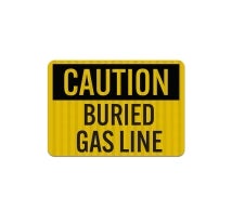 Buried Pipe Line Aluminum Sign (EGR Reflective)