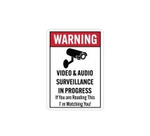 OSHA Video & Audio Surveillance In Progress Plastic Sign